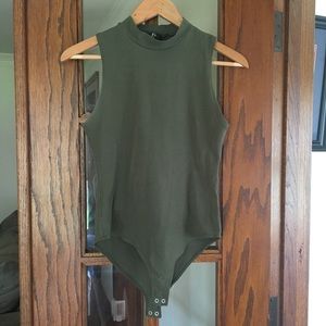 Mock neck bodysuit